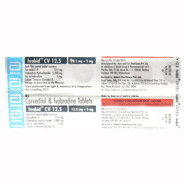 IVABID CV 12.5 Tablet 14's - Global Surgicals