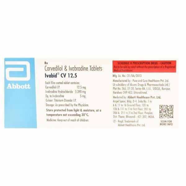 IVABID CV 12.5 Tablet 14's - Global Surgicals