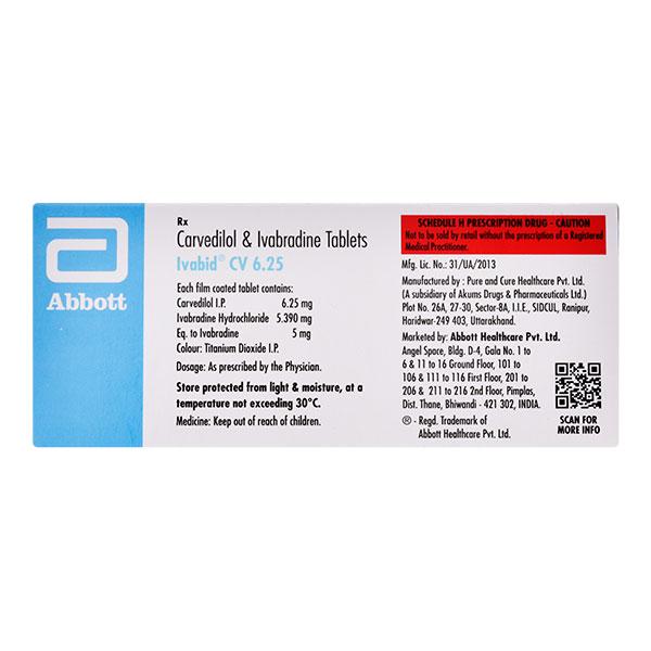IVABID CV 6.25 Tablet 14's - Global Surgicals