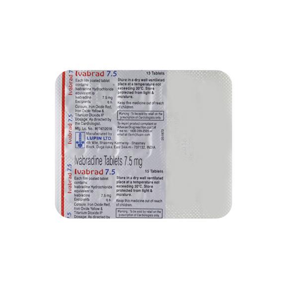 Ivabrad 7.5mg Tablet 15'S - Global Surgicals