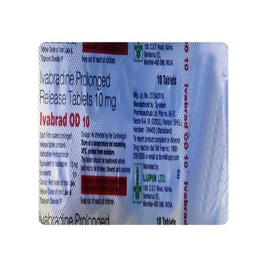 IVABRAD OD 10 Tablet 10's - Global Surgicals
