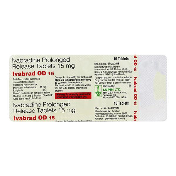 IVABRAD OD 15 Tablet 10's - Global Surgicals