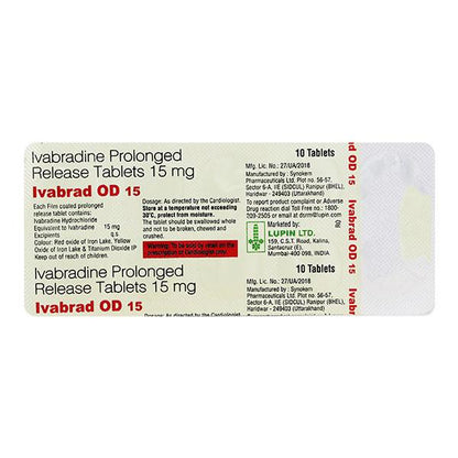 IVABRAD OD 15 Tablet 10's - Global Surgicals