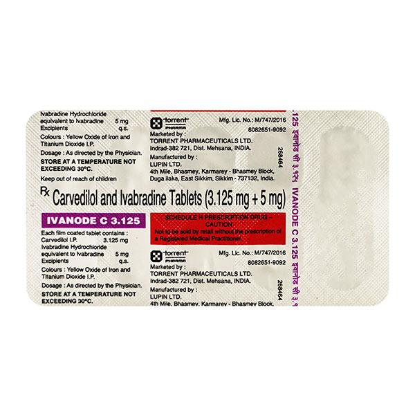 IVANODE C 3.125 Tablet 10's - Global Surgicals