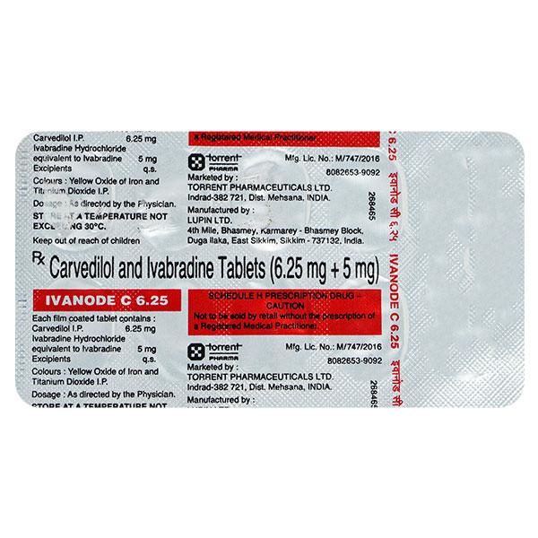 IVANODE C 6.25 Tablet 10's - Global Surgicals