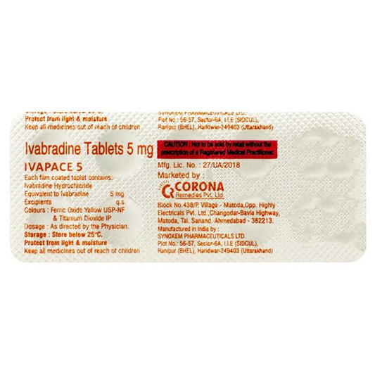 Ivapace 5mg Tablet 10'S - Global Surgicals