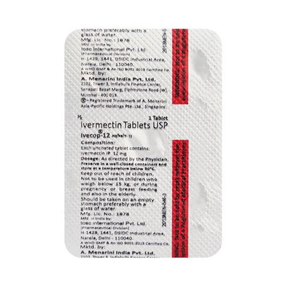 Ivecop 12mg Tablet 1's - Global Surgicals