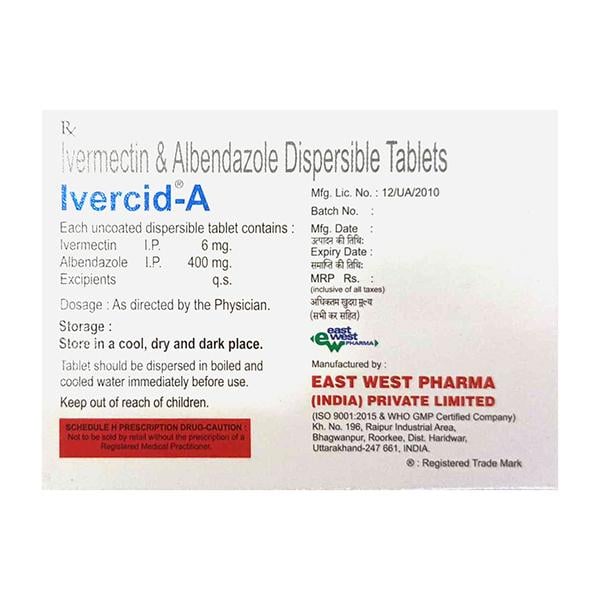 IVERCID A Dispersible Tablet 1's - Global Surgicals