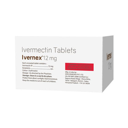 IVERNEX 12mg Tablet 1's - Global Surgicals