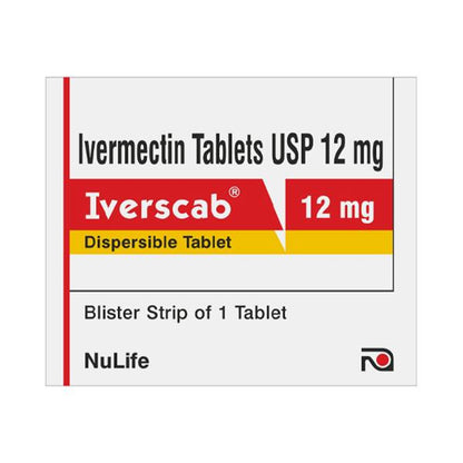 Iverscab 12mg Tablet 1's - Global Surgicals