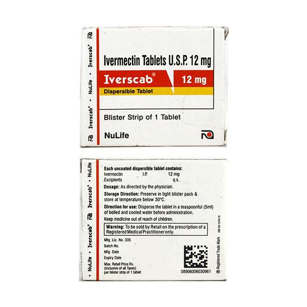 Iverscab 12mg Tablet 1's - Global Surgicals