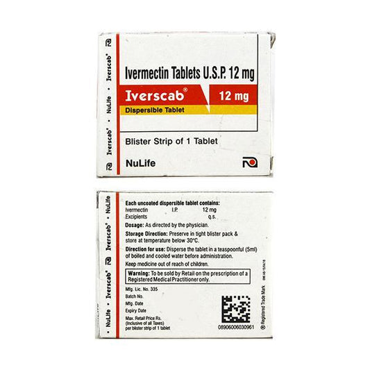 Iverscab 12mg Tablet 1's - Global Surgicals