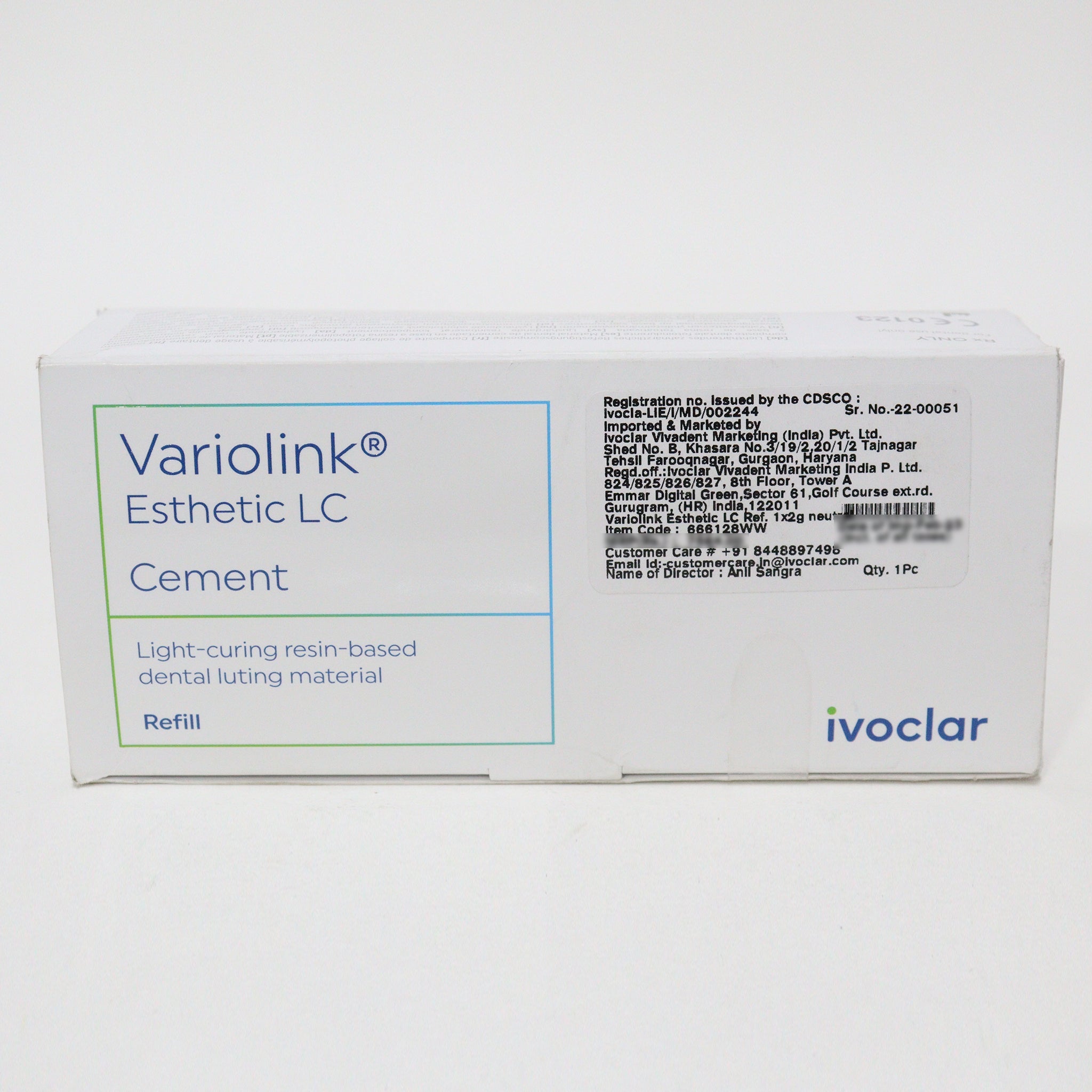 Ivoclar Vivadent Variolink Esthetic LC Refills Resin Luting Cement - Global Surgicals