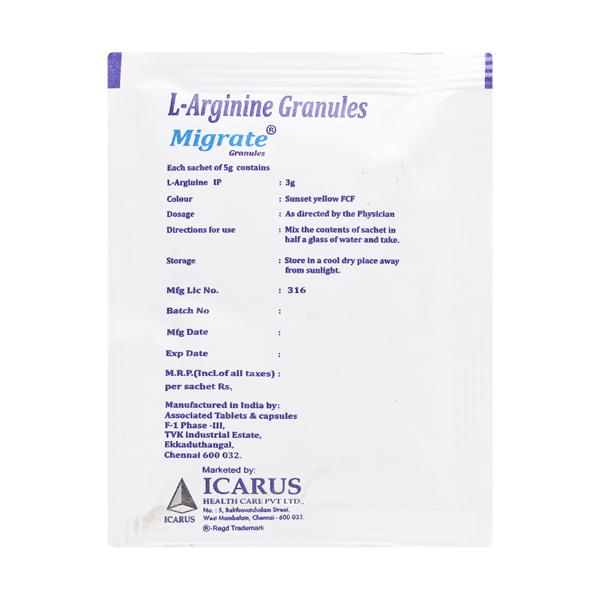 Migrate Orange Flavour Sugar Free Sachet 1's