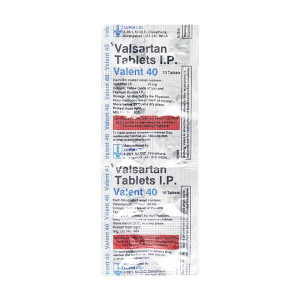 Valent 40mg Tablet 10'S