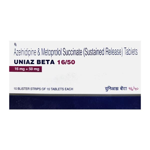 UNIAZ BETA 16/50 Tablet 10's