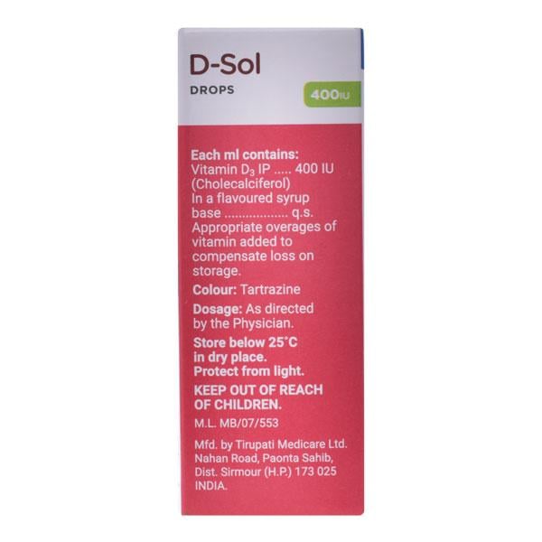 D SOL 400IU Mango Flavour Oral drops 30ml