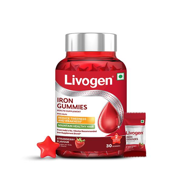 LIVOGEN STRAWBERRY FLAVOUR IRON Gummies 30's