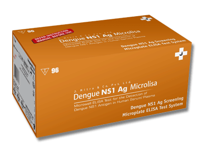 J. Mitra Dengue IgG Microlisa ELISA test kit - Global Surgicals
