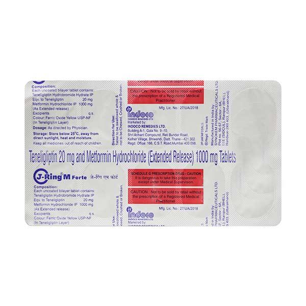 J Ring M Forte Tablet 10's - Global Surgicals