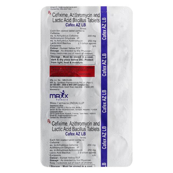 CAFEX AZ LB Tablet 10's