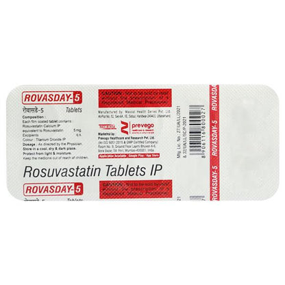 ROVASDAY 5 Tablet 10's