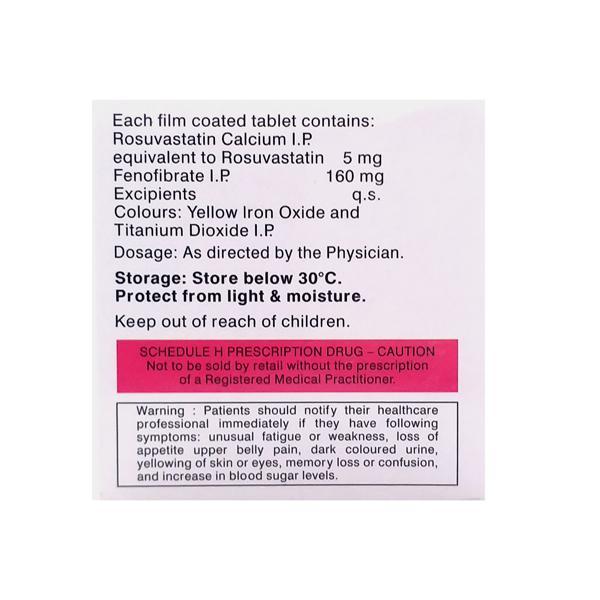 Novastat TG 5mg Tablet 10'S