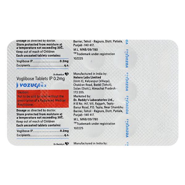 Vozuca 0.2mg Tablet 10'S