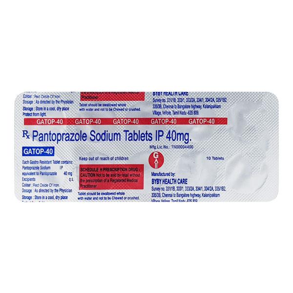 Gatop 40mg Tablet 10'S