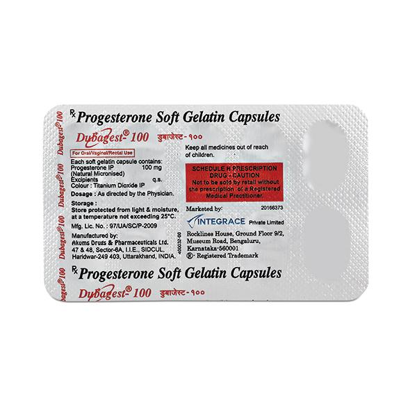 Dubagest 100mg Capsule 10'S
