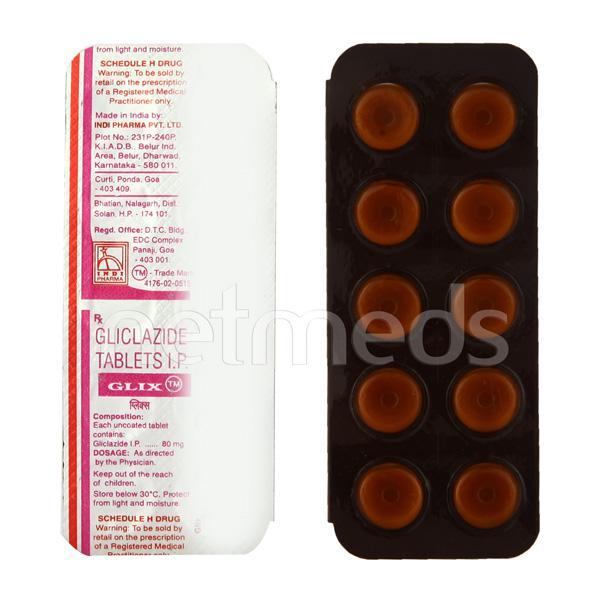 Glix 80mg Tablet 10'S