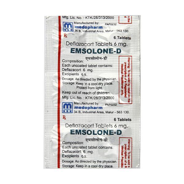 Emsolone D 6mg Tablet 6'S