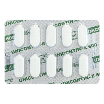 Unicontin E 600mg Tablet 10'S
