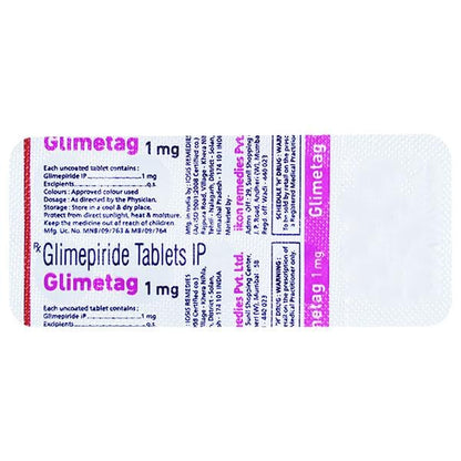 GLIMETAG 1mg Tablet 10's