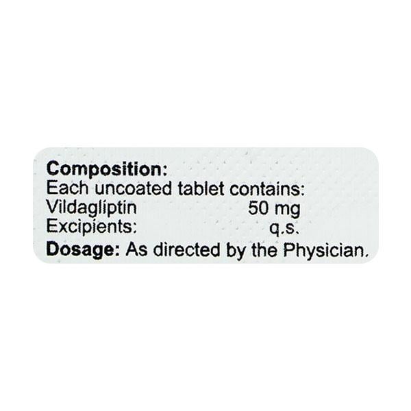 VILDAGARD 50mg Tablet 15's
