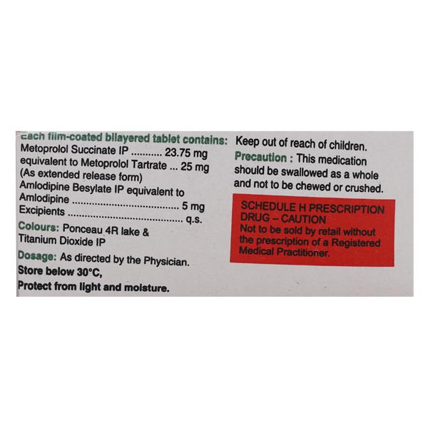 Metolar AM 25mg Tablet 10'S