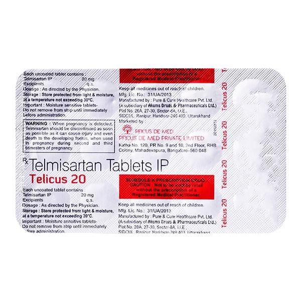 TELICUS 20mg Tablet 10's