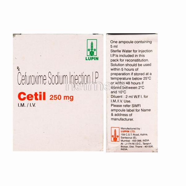 Cetil 250mg Injection 1's