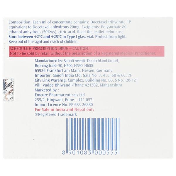 Taxotere 80mg Injection 4ml