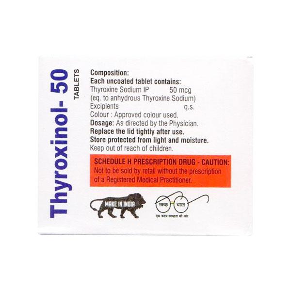 THYROXINOL 50 Tablet 120's