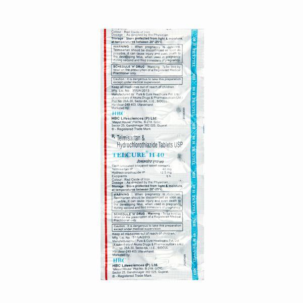 Telcure H 40 Tablet 10'S