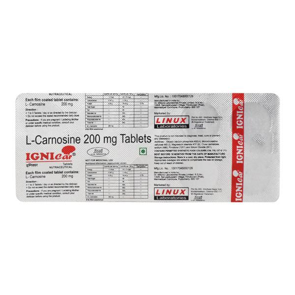 Ignicar 200mg Tablet 10'S