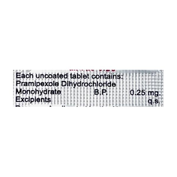 Pramipar 0.25mg Tablet 10'S