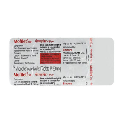 Mofilet 250mg Tablet 10'S
