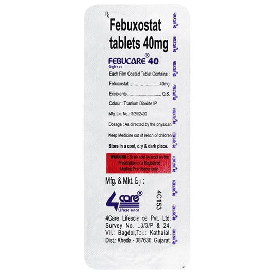 FEBUCARE 40mg Tablet 10's