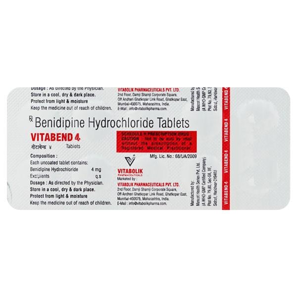 VITABEND 4mg Tablet 10's