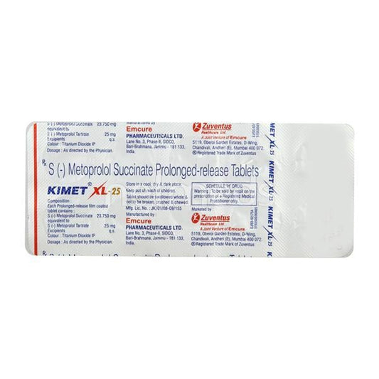 Kimet XL 25mg Tablet 10'S