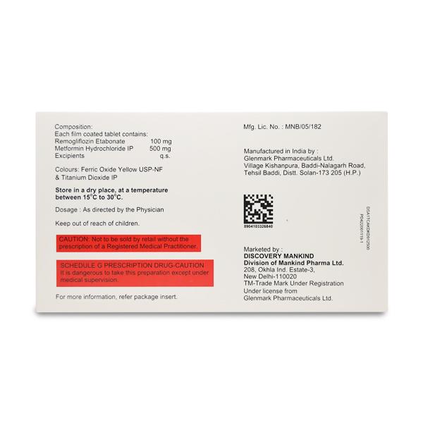 SGLTR M 500mg Tablet 10's