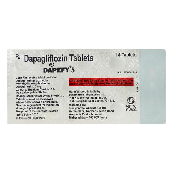 DAPEFY 5 Tablet 14's