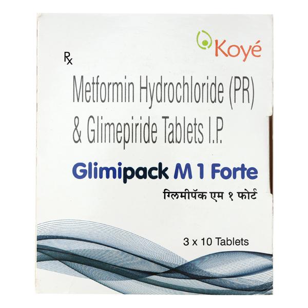 Glimipack M Forte 1/1000mg Tablet 10'S